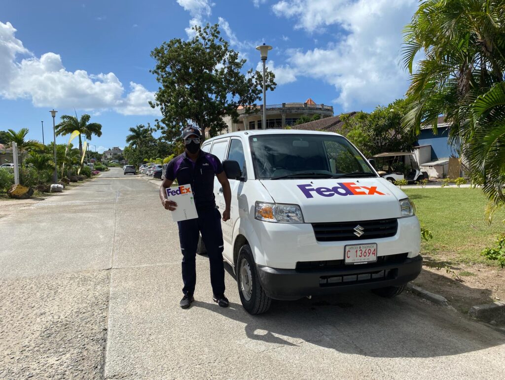 The Jolly Harbour FedEx delivery man