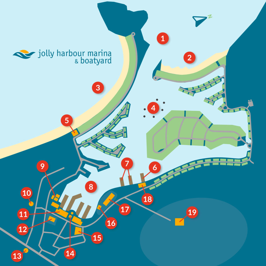 Jolly Harbour Marina Map